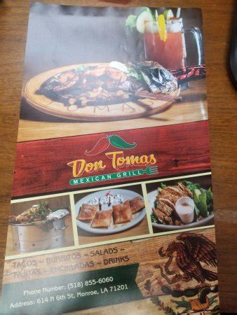 Don Tomas Taqueria Y Cantina menu